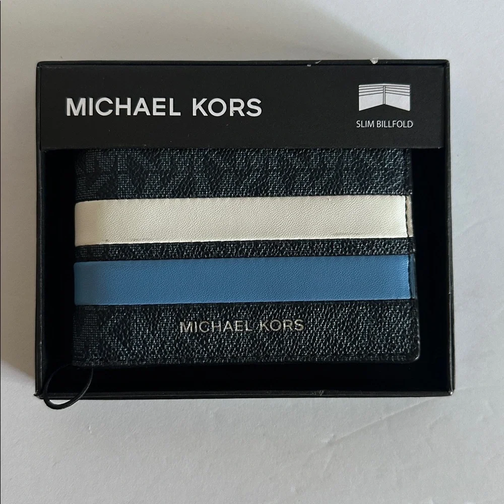 Michael Kors Black and Blue Wallet